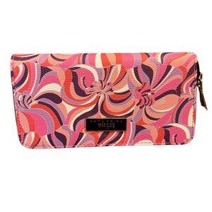 Trina Turk Sea Anemone Wallet with Pink and Purple Swirls